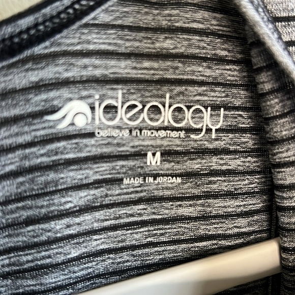 IDEOLOGY SET OF TWO MEDIUM TANK TOPS BLUE & GRAY BLACK STRIPED CREW NECK - Picture 5 of 16